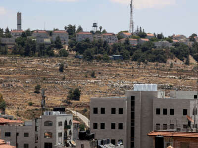 Houses are likened to the Wester PSAGOT area, Tawil Hill in Ramallah and Al-Bireh, May 29 2025.